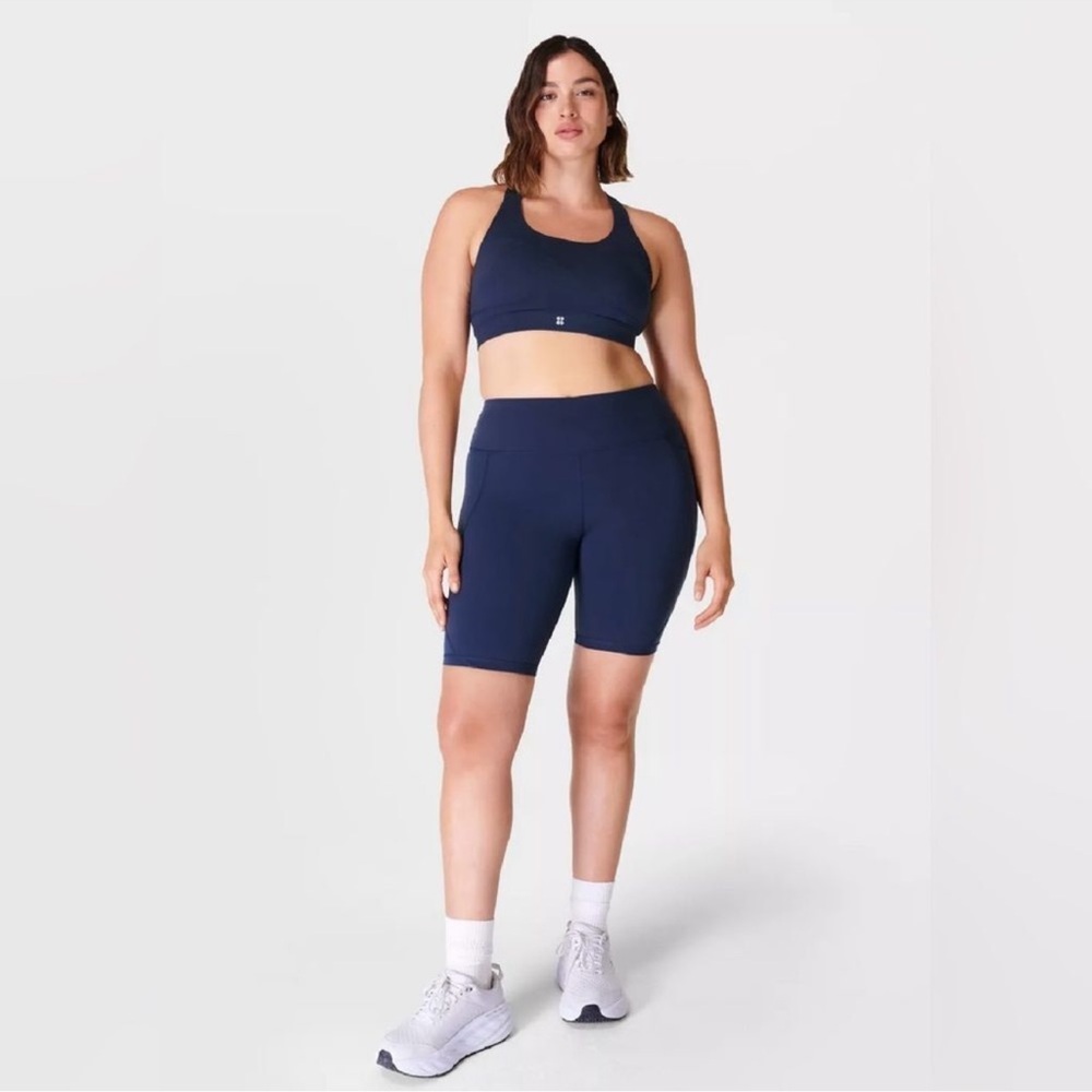 Sweaty Betty Power 9 Inch Biker Shorts in Navy Blue Women’s Size XSmall